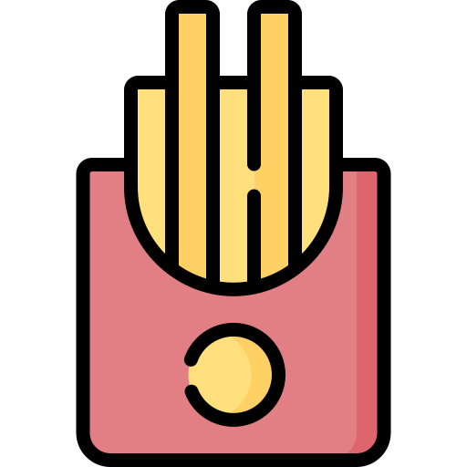 papas fritas Special Lineal color icono