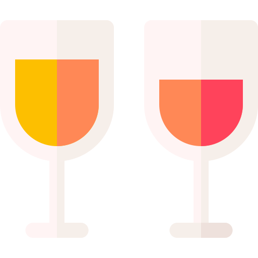 Wine glass Basic Rounded Flat icon