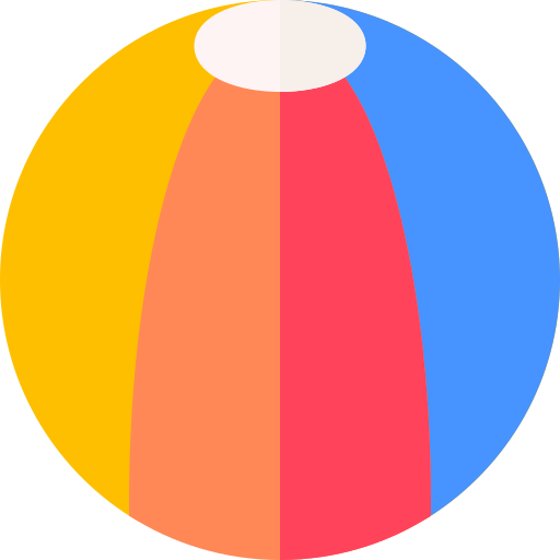 ビーチボール Basic Rounded Flat icon
