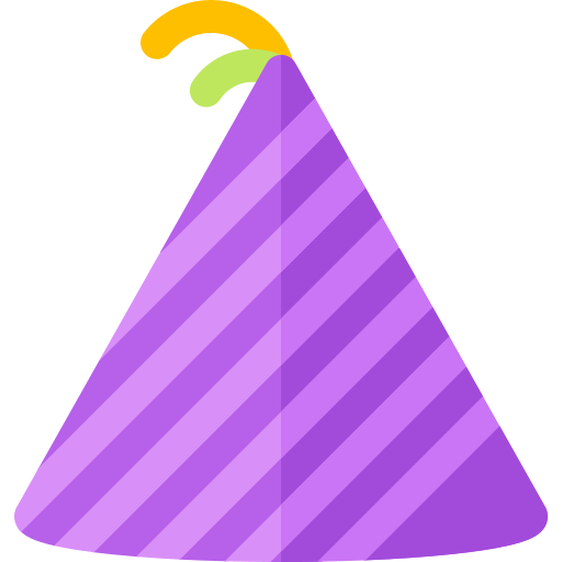 Party hat Basic Rounded Flat icon