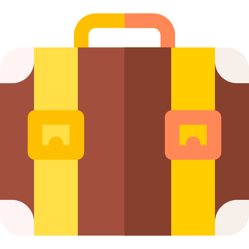 Suitcase Basic Rounded Flat icon
