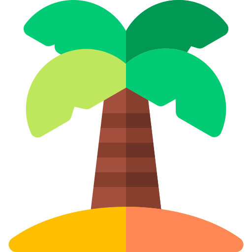 Palm tree Basic Rounded Flat icon