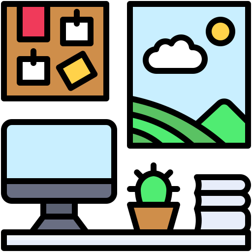 Work place Generic Outline Color icon