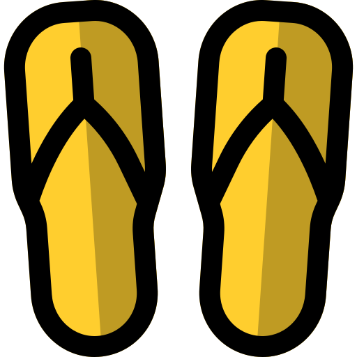 Sandals Generic Outline Color icon