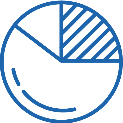 pastel de gráfico Generic Blue icono