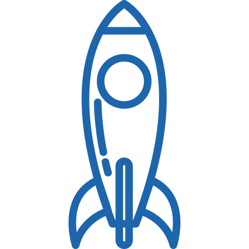 fusée Generic Blue Icône