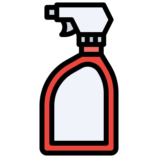 butelka z rozpylaczem Generic Outline Color ikona