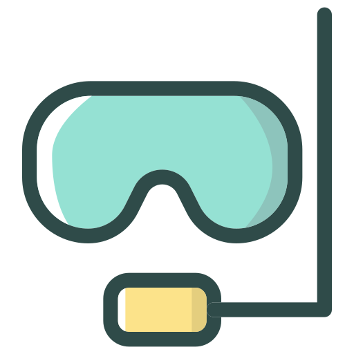 Diving goggles Generic Color Omission icon