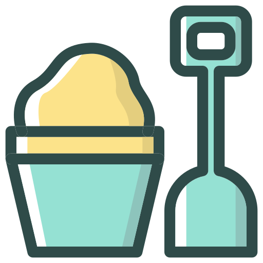 Sand bucket Generic Color Omission icon