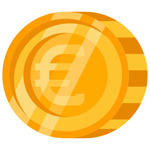 Euro coin Generic Flat icon