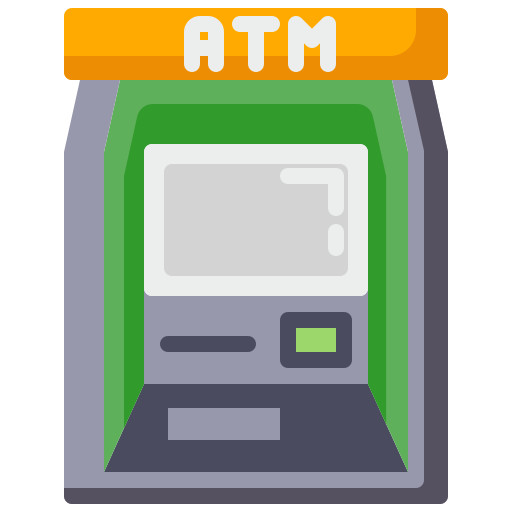 geldautomaat Generic Flat icoon