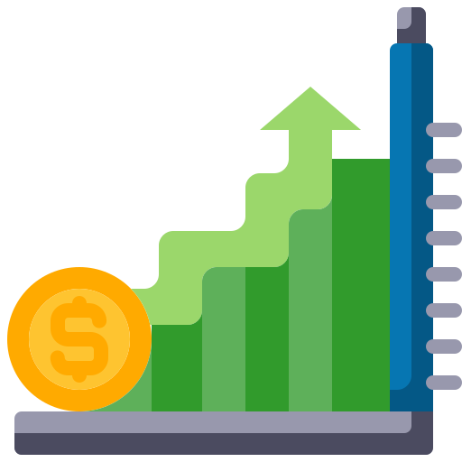 crecimiento del dinero Generic Flat icono