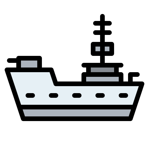 군함 Generic Outline Color icon
