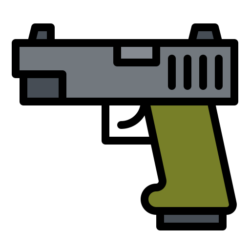 Gun Generic Outline Color icon