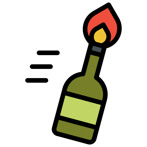Molotov cocktail Generic Outline Color icon