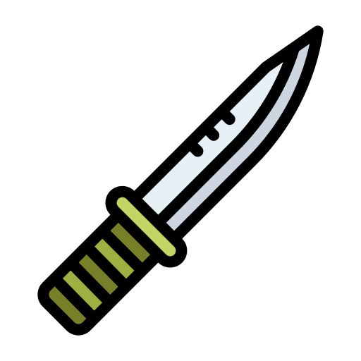 cuchillo Generic Outline Color icono