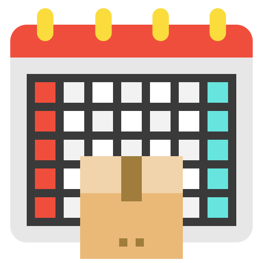 Delivery schedule Generic Flat icon
