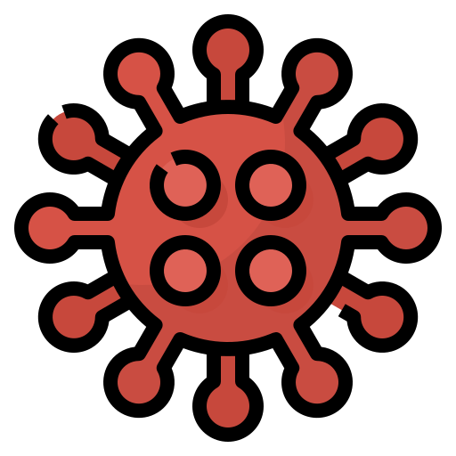 korona wirus Aphiradee (monkik) Lineal Color ikona