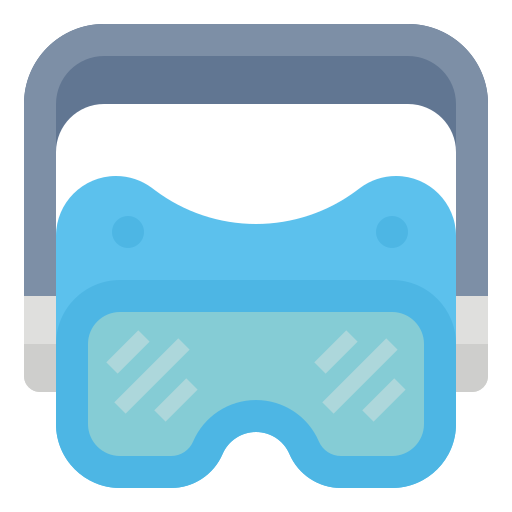 Goggle Aphiradee (monkik) Flat icon