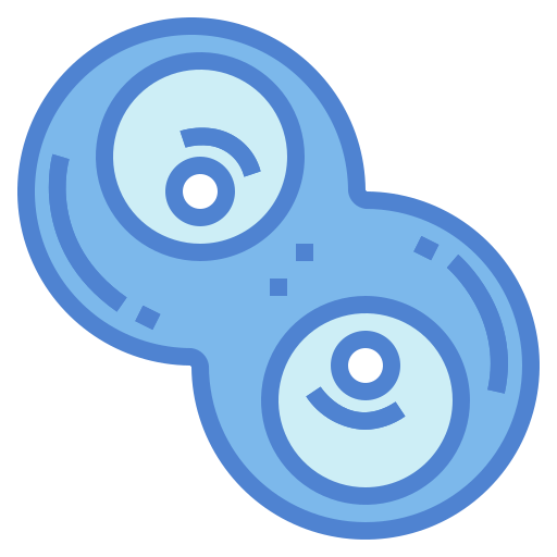 Cell division Generic Blue icon
