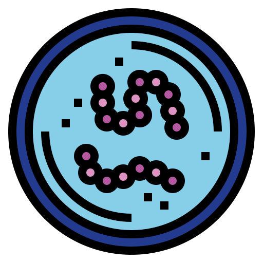 細菌 Smalllikeart Lineal Color icon
