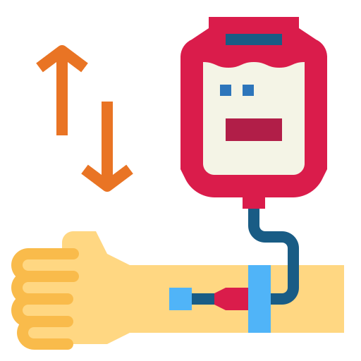 Blood transfusion Smalllikeart Flat icon