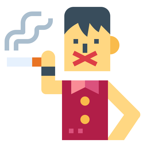 rauchen verboten Smalllikeart Flat icon