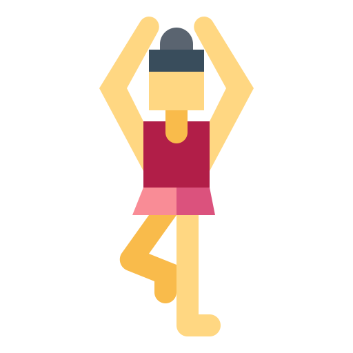 Yoga Smalllikeart Flat icon