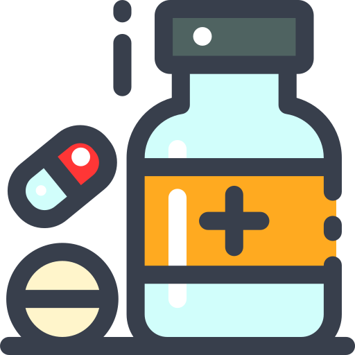 Drug container Generic Outline Color icon