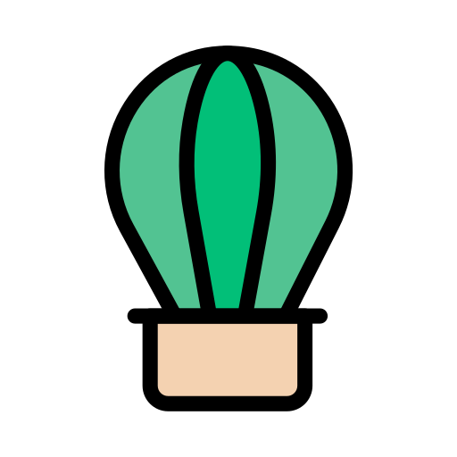 熱気球 Vector Stall Lineal Color icon