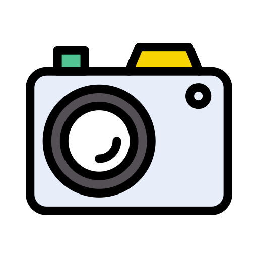 카메라 Vector Stall Lineal Color icon