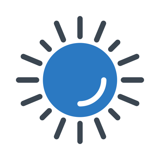 zonlicht Generic Blue icoon