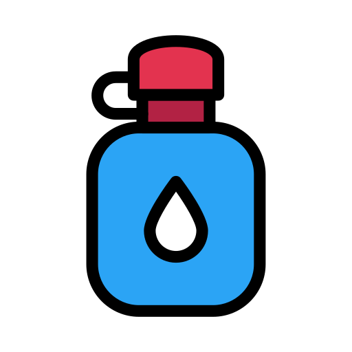 botella de agua Vector Stall Lineal Color icono
