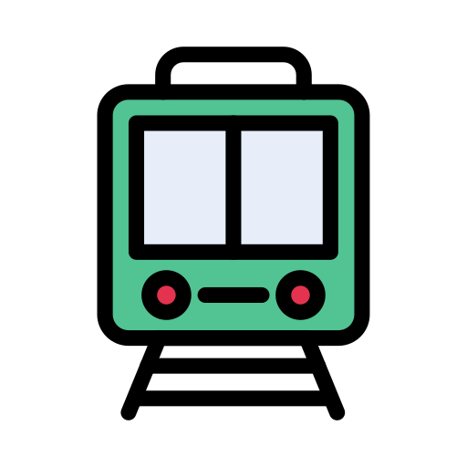 Train Vector Stall Lineal Color icon