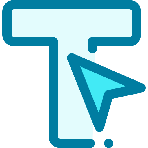 타이포그래피 Generic Blue icon
