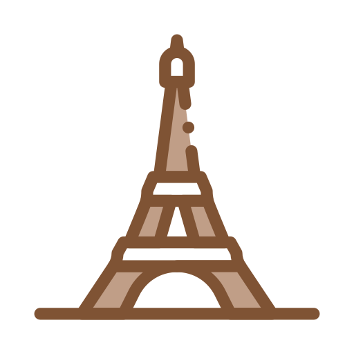 에펠 탑 Generic Outline Color icon