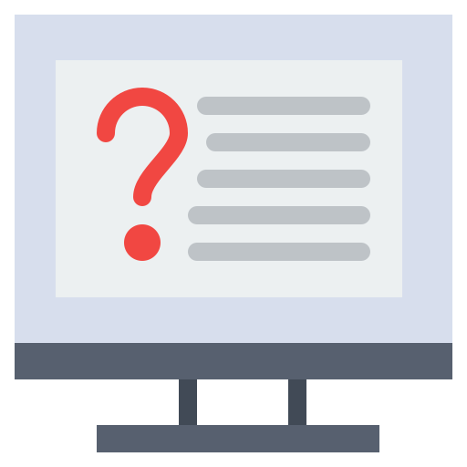 Online question Flatart Icons Flat icon