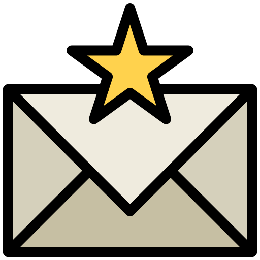e-mail Flatart Icons Lineal Color ikona