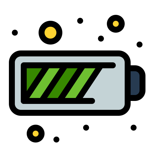 batterie Flatart Icons Lineal Color icon