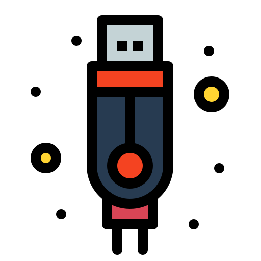 usb Flatart Icons Lineal Color icon
