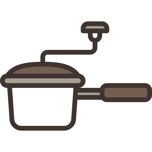molinillo de cafe Berkahicon Lineal Color icono