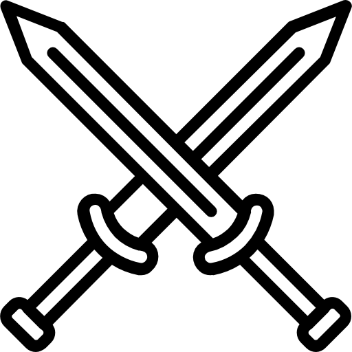 miecz Basic Miscellany Lineal ikona