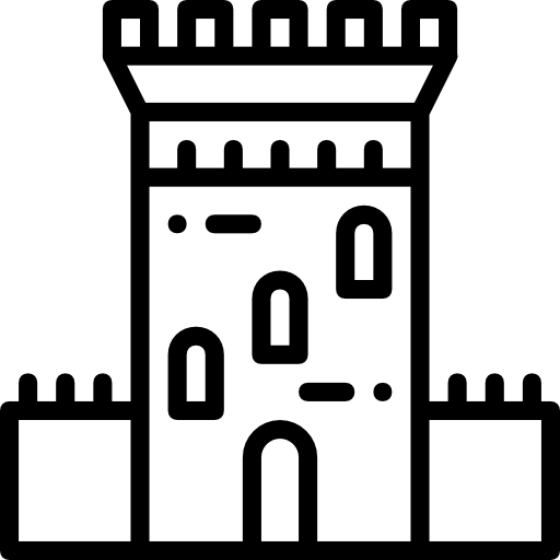 wieża Basic Miscellany Lineal ikona