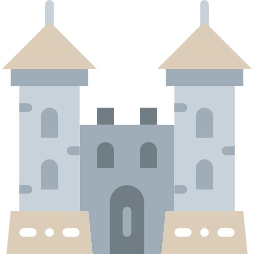 zamek Basic Miscellany Flat ikona