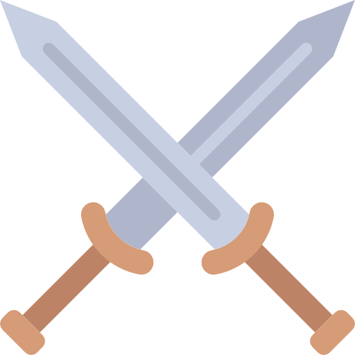 zwaard Basic Miscellany Flat icoon