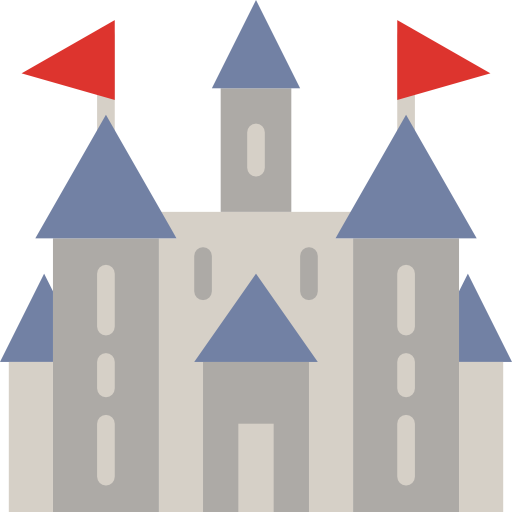 château Basic Miscellany Flat Icône