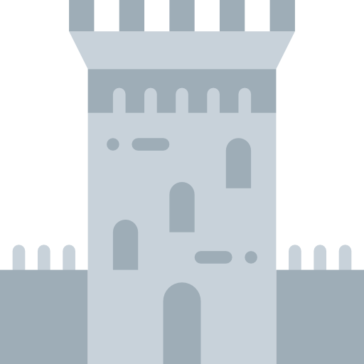 wieża Basic Miscellany Flat ikona