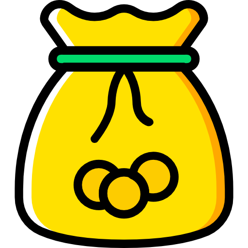 Money bag Basic Miscellany Yellow icon