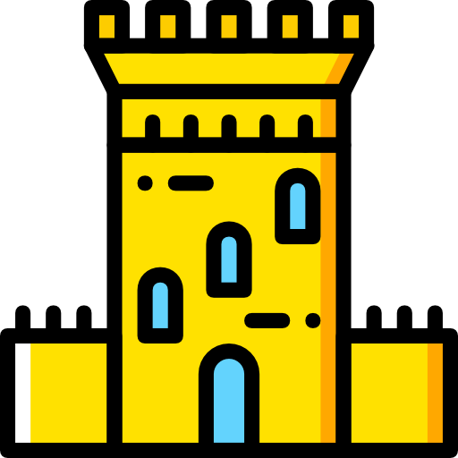 wieża Basic Miscellany Yellow ikona