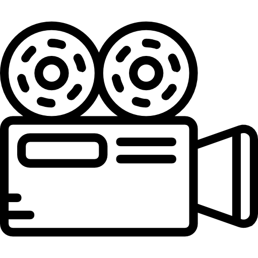 camara de video Basic Miscellany Lineal icono
